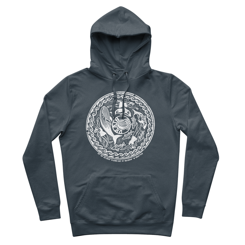 Seattle City Seal Organic Cotton Hoodie