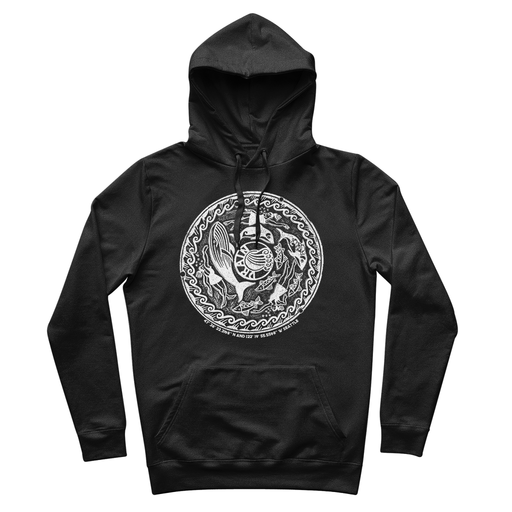 Seattle City Seal Organic Cotton Hoodie