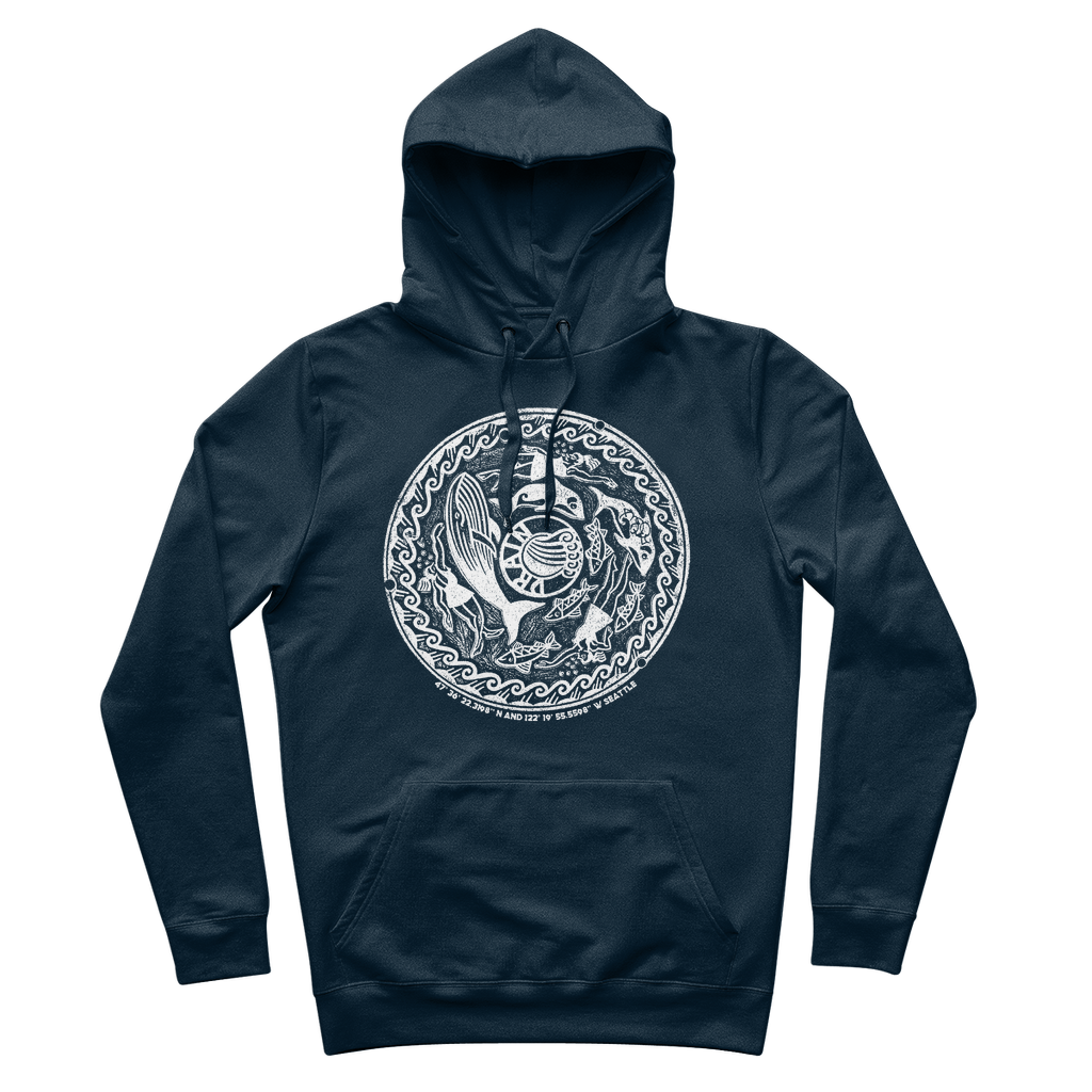 Seattle 100% Organic Cotton Hoodie