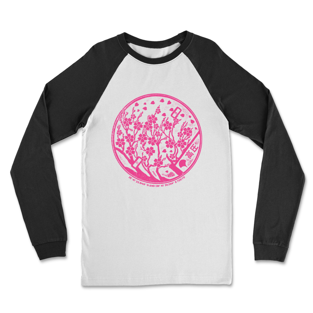 Tokyo Cherry Blossom Raglan Long Sleeve Shirt