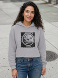 Paris_01 Ladies Cropped Raw Edge Hoodie